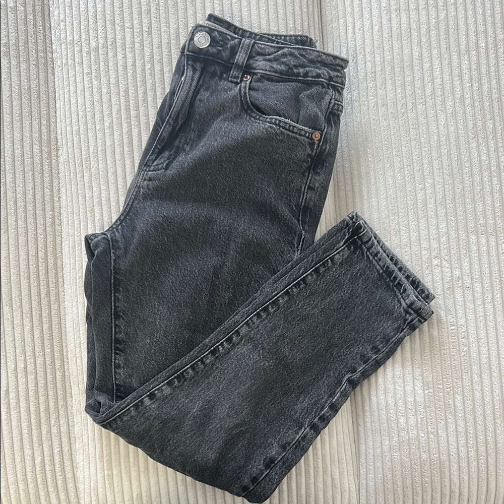 Garbage Black Denim Mom Jeans